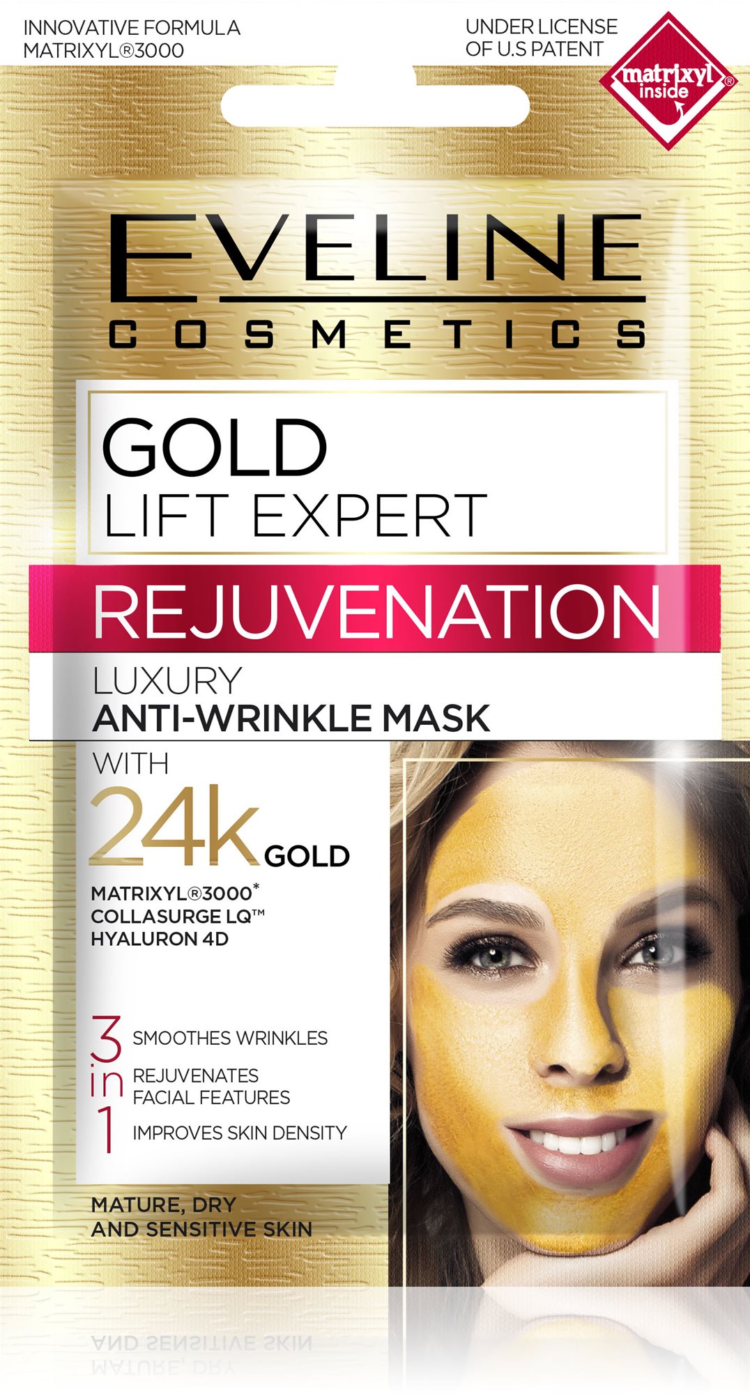 EVELINE Cosmetics Gold Lift Expert Anti Wrinkle Mask 7 ml