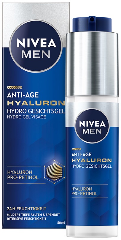 NIVEA MEN Hyaluron Anti-Age Face Gel, 50 ml