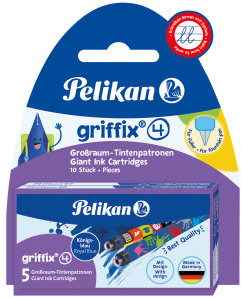PELIKAN Griffix modrá, motívy Zvieratá a Šport & Vesmír – balenie 10 ks