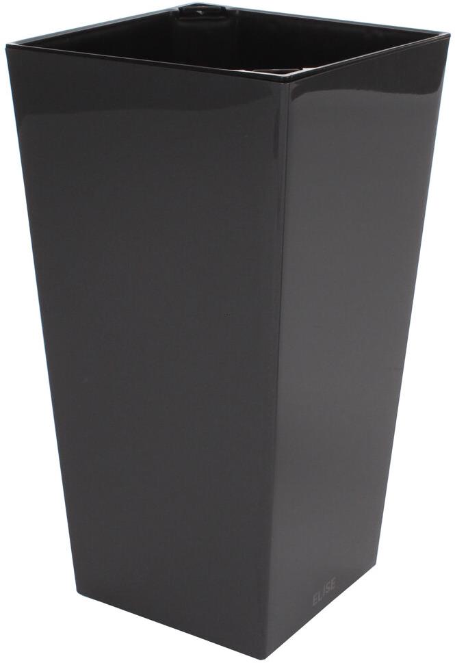 PLASTKON Kvetináč dekoratívny ELISE LESK, 30 cm, antracit