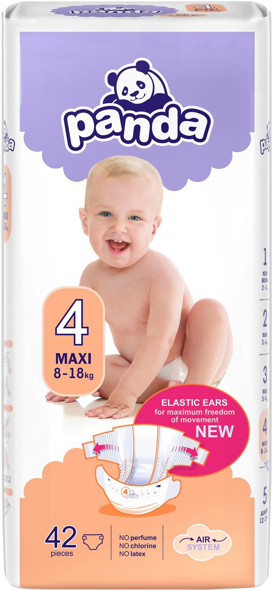 PANDA Maxi veľkosť 4 (42 ks)