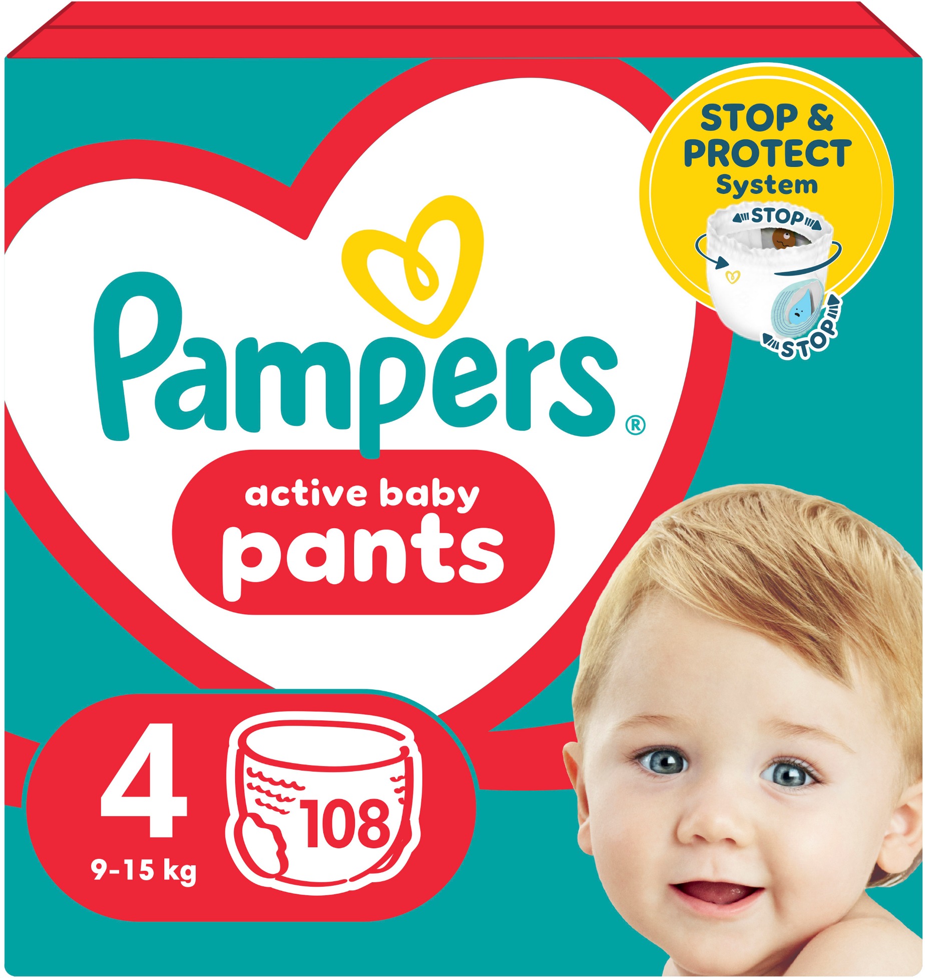 PAMPERS Pants Maxi veľ. 4 (108 ks) - Mega Box