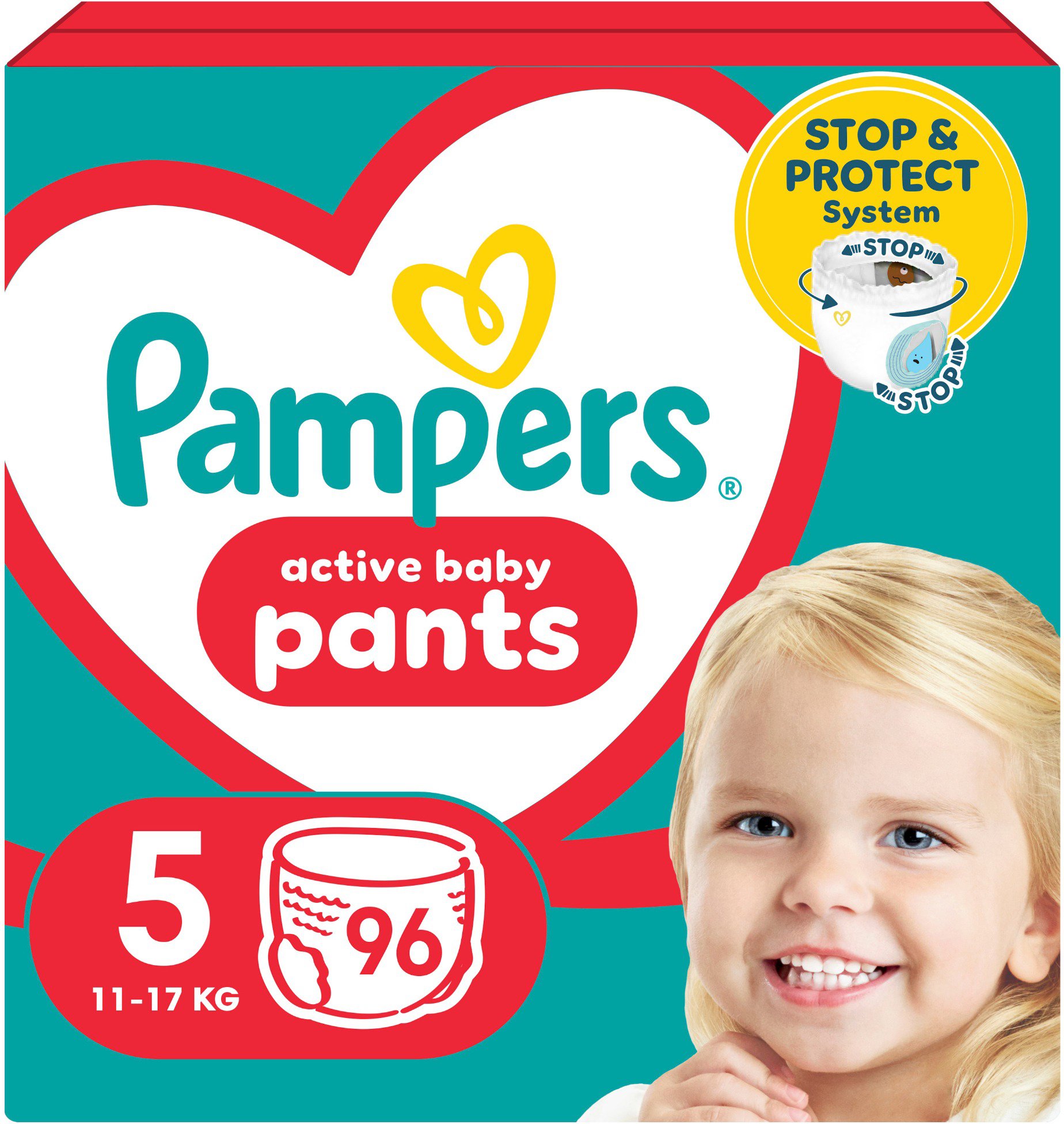 PAMPERS Pants veľ. 5 (96 ks) – Mega Box