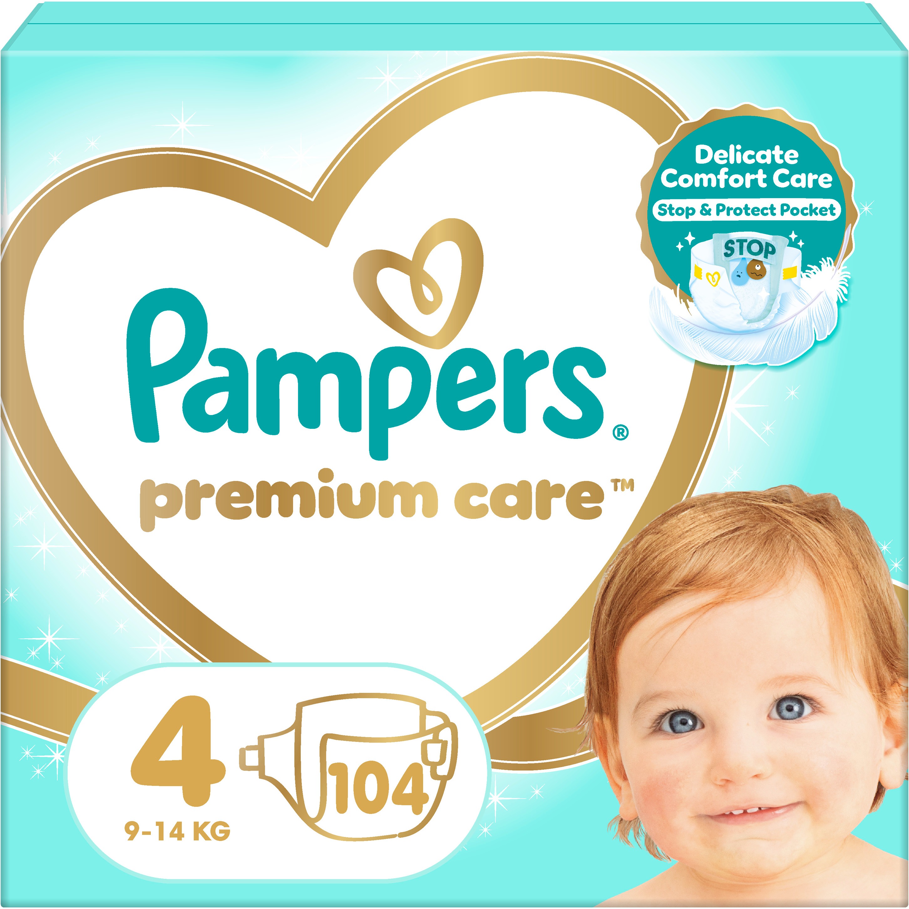 PAMPERS Premium Care Maxi veľkosť 4 (104 ks)