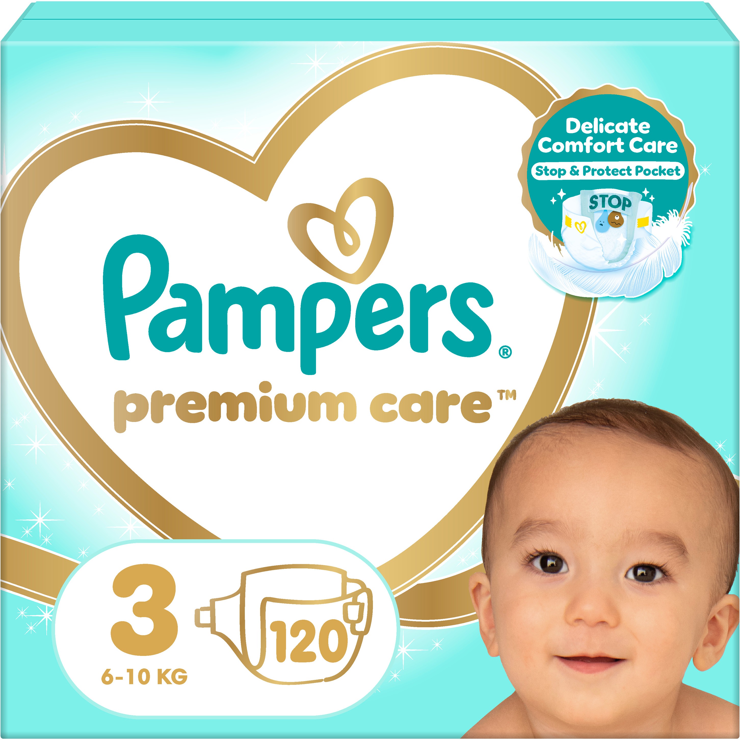 PAMPERS Premium Care Midi veľkosť 3 (120 ks)