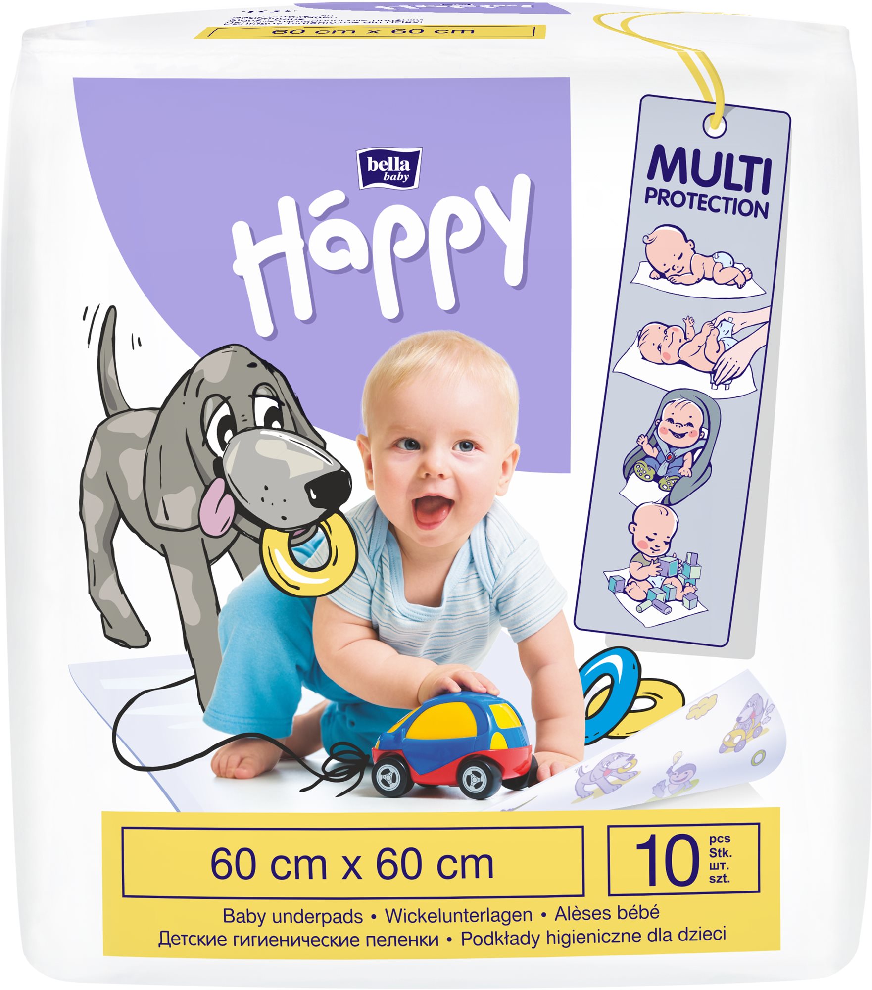 BELLA Baby Happy Detské podložky 60 × 60, (10 ks)