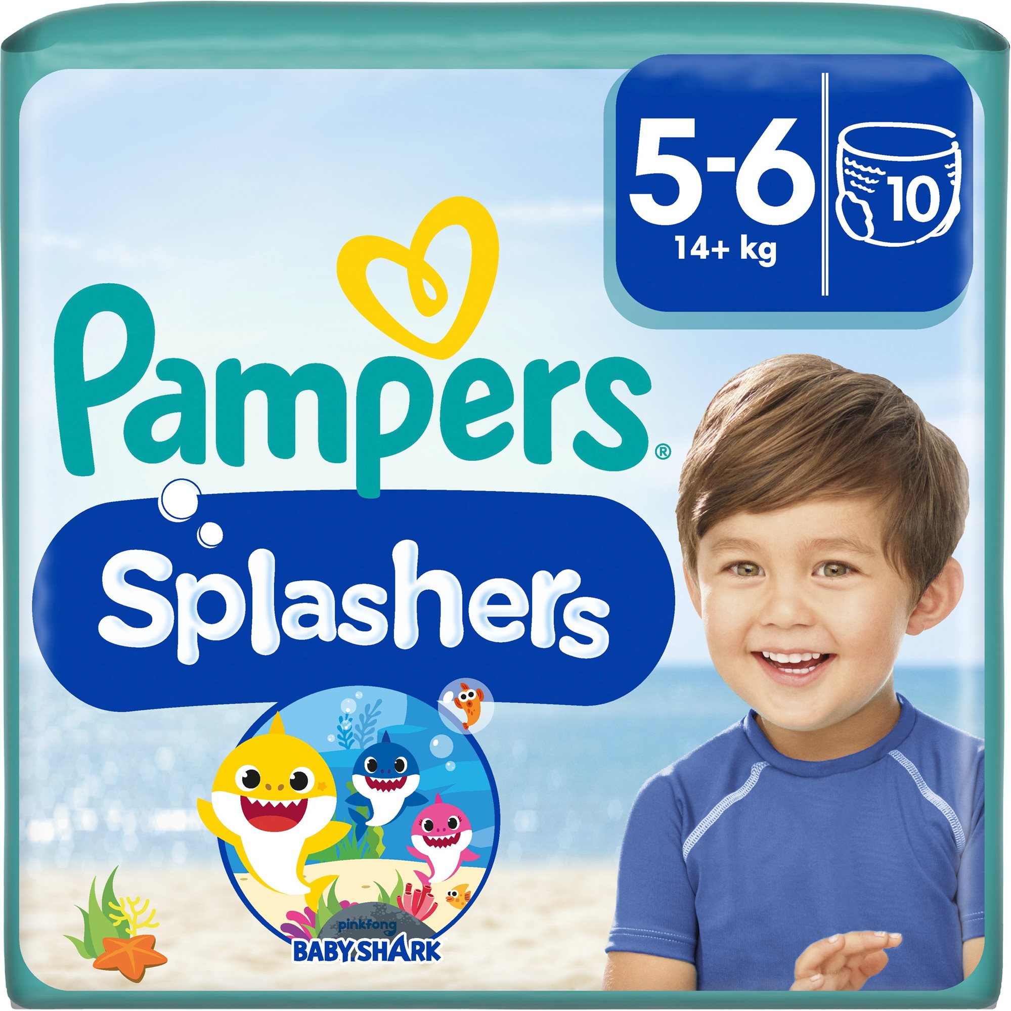 PAMPERS Splashers veľ. 5-6 (14+ kg) 10 ks