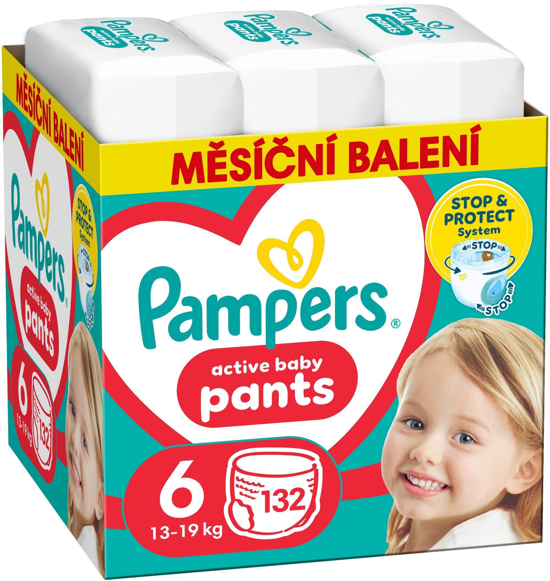 PAMPERS Pants vel. 6 (132 ks) - měsíční zásoba