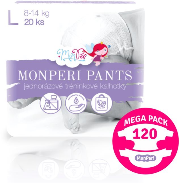 MonPeri Pants Mega Pack veľ. L (120 ks)