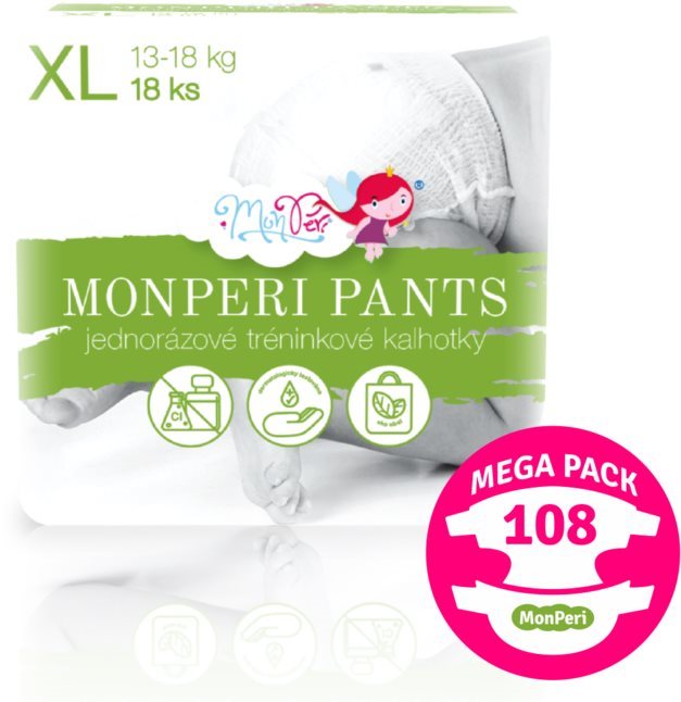 MonPeri Pants Mega Pack veľ. XL (108 ks)