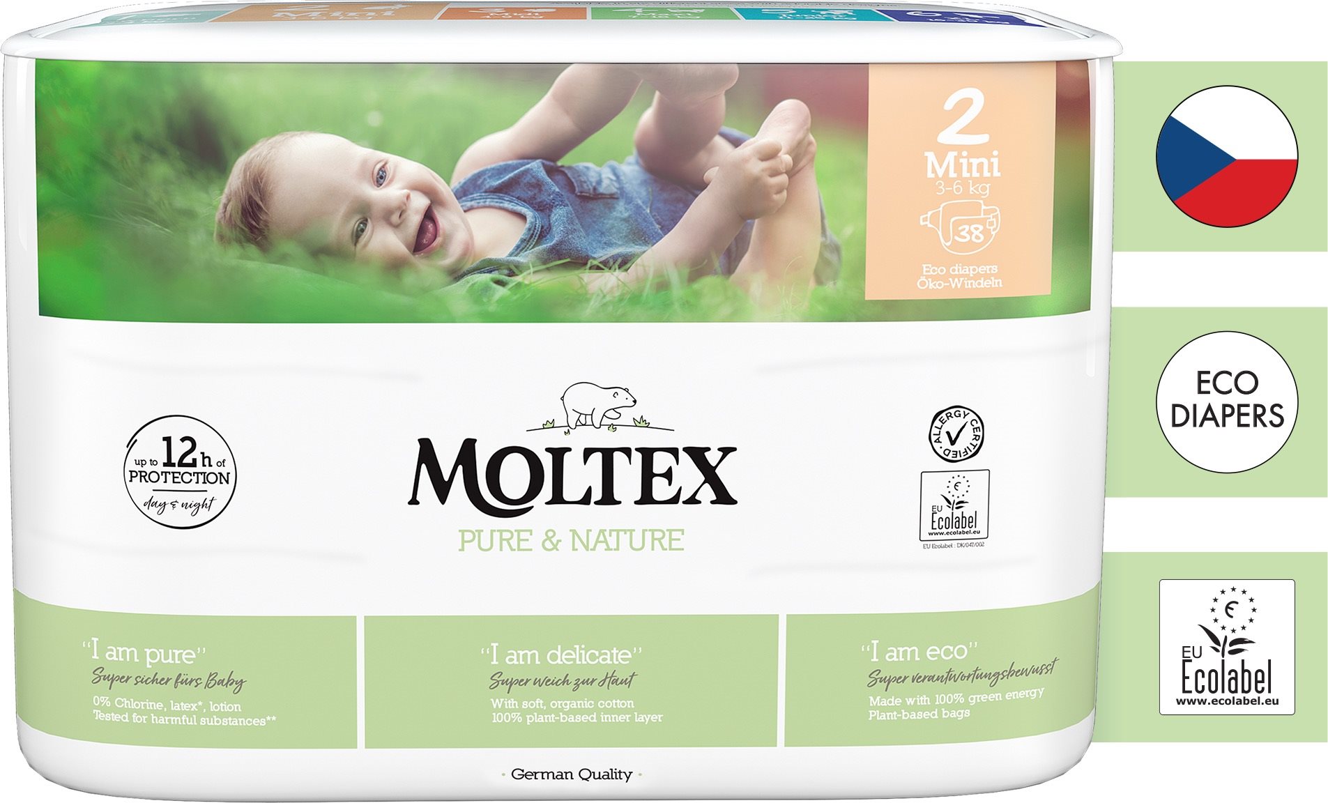 MOLTEX Pure & Nature Mini veľ. 2 (38 ks)