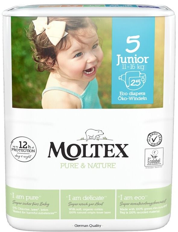 MOLTEX Pure & Nature Junior veľ. 5 (25 ks)