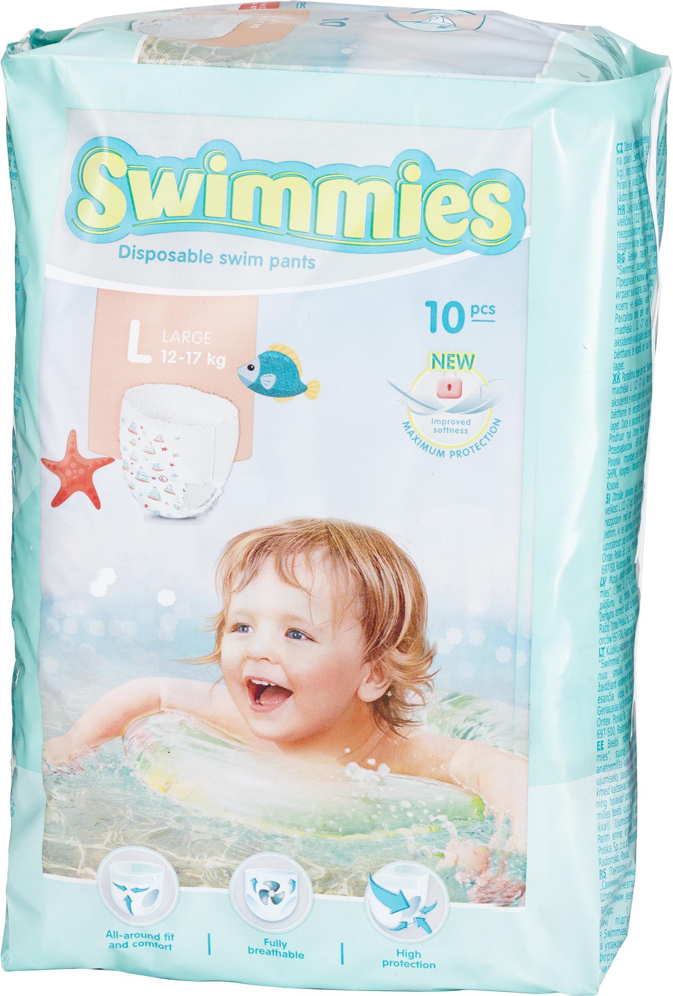 SWIMMIES plienkové plavky veľ. L (10 ks)