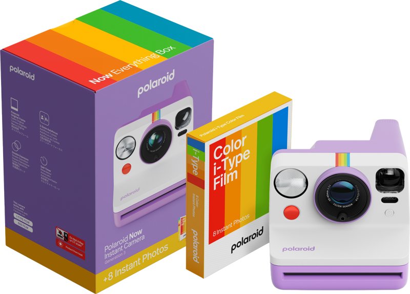 Polaroid Now Gen 3 Purple Sada s farebným filmom (8 fotografií)