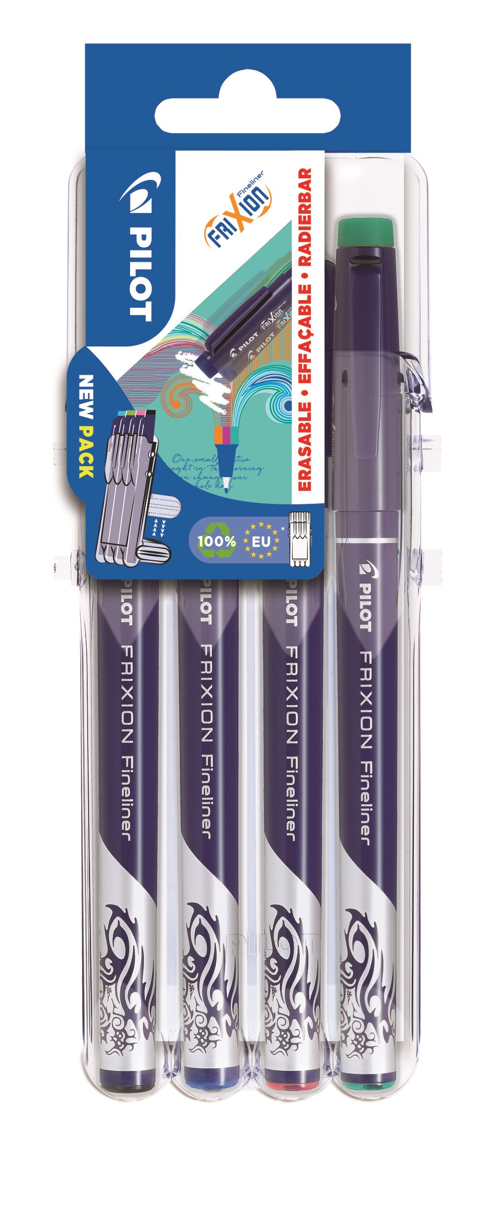 PILOT FriXion Fineliner Set2GO 4 farby BASIC