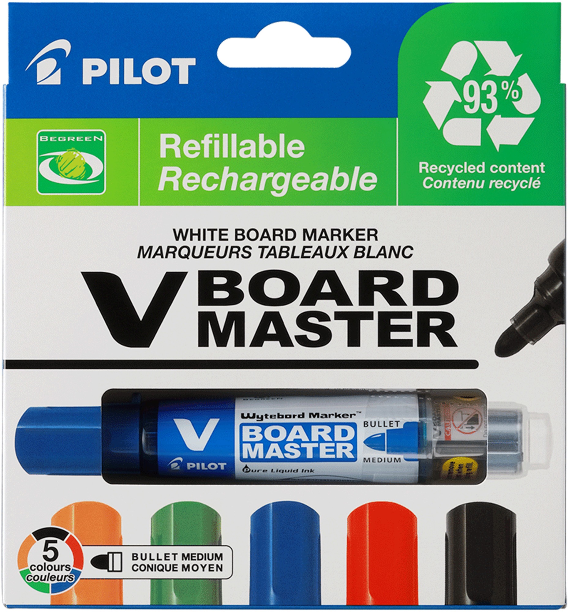 PILOT V-Board Master 2,3 mm, súprava 5-tich farieb