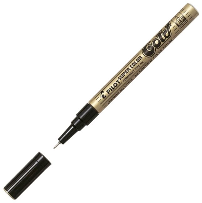 PILOT Super Color EF, zlatý
