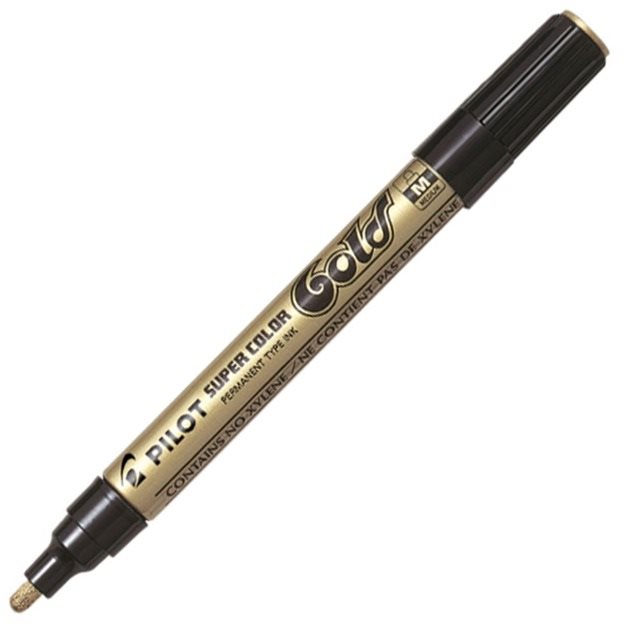 PILOT Super Color M, zlatý