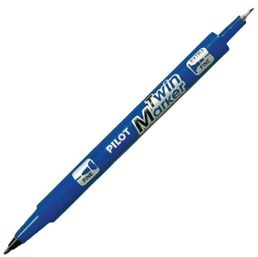 PILOT TwinMarker BeGreen, PM, modrý