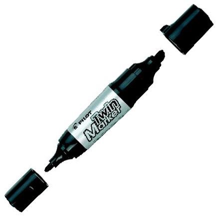 PILOT TwinMarker JUMBO, PM, čierny