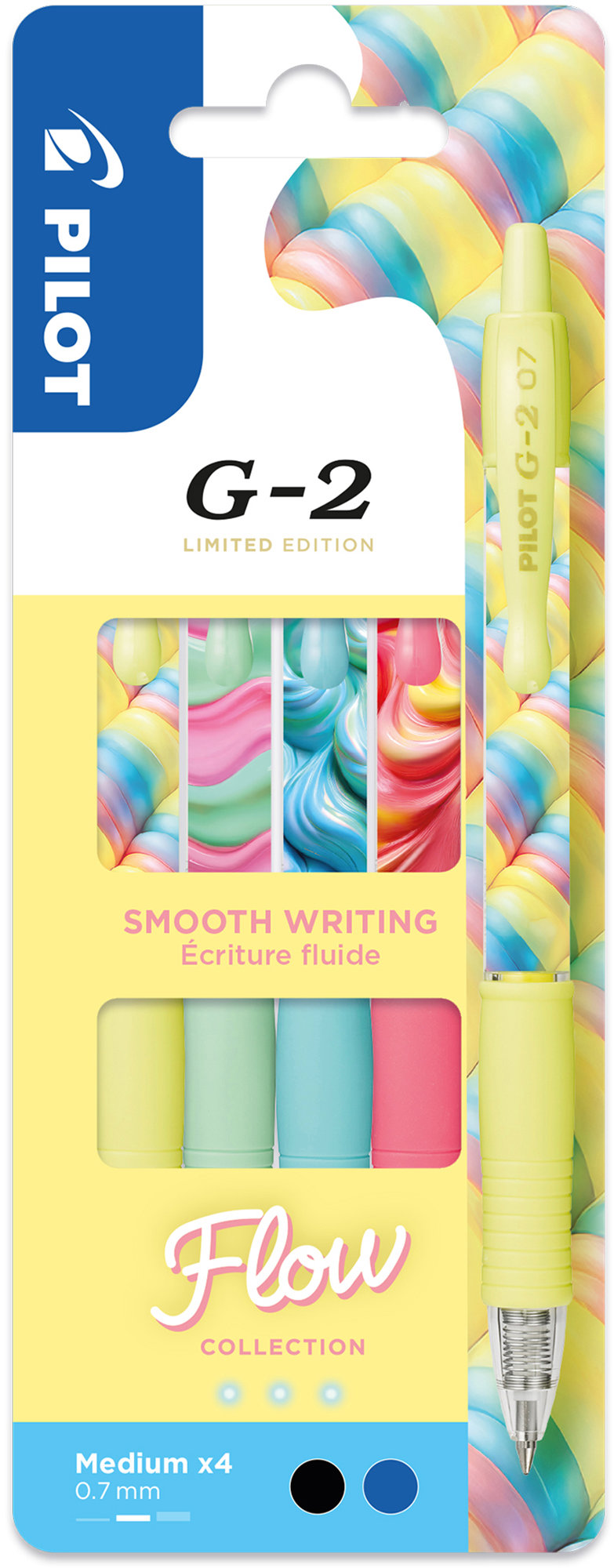 PILOT G-2 Flow 07/0,32 mm – sada 4 ks