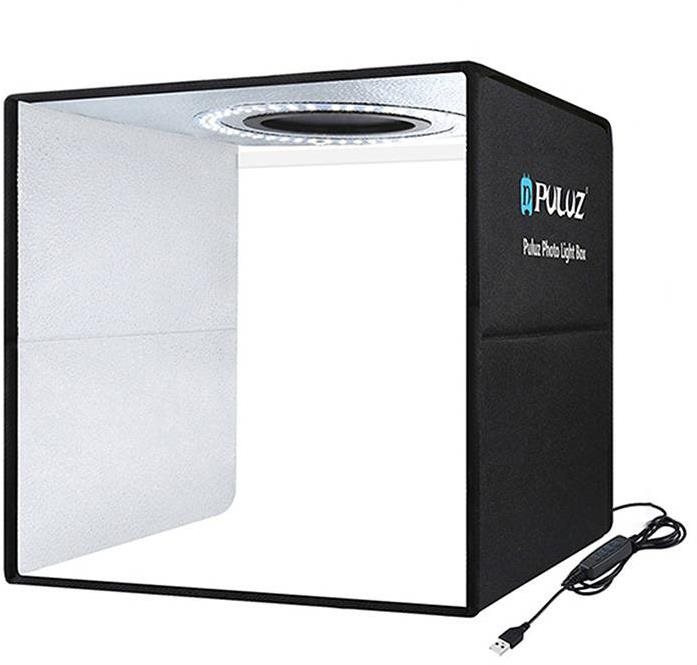 PULUZ Studio foto box s LED osvetlením 30 cm, čierny