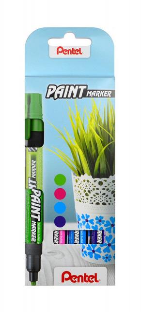 PENTEL MMP20-4COL Paint Marker, žiarivé farby – súprava 4 ks