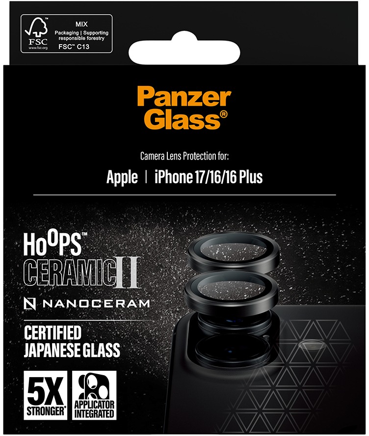 PanzerGlass Hoops Ceramic II Apple iPhone 17/16/16 Plus