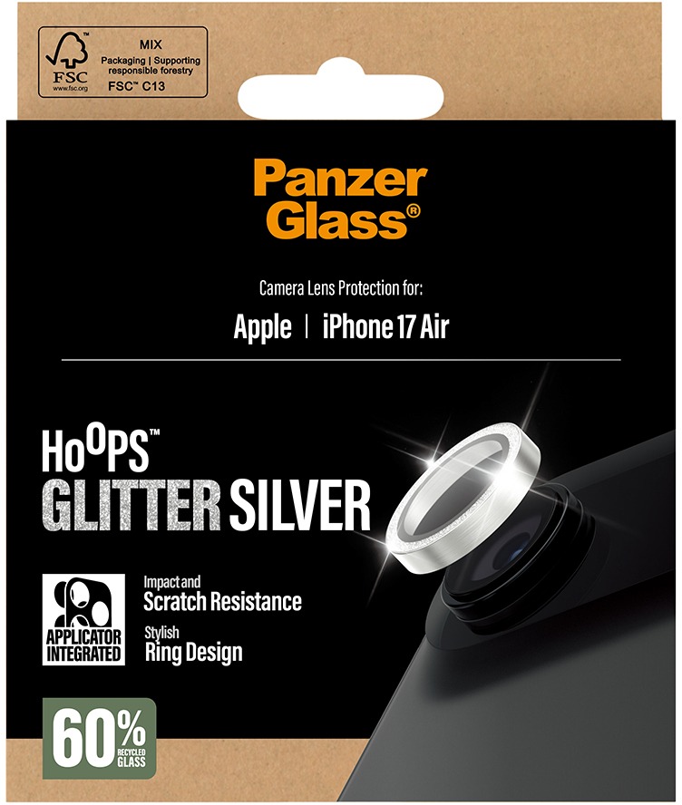PanzerGlass Hoops Apple iPhone Air trblietavo strieborné