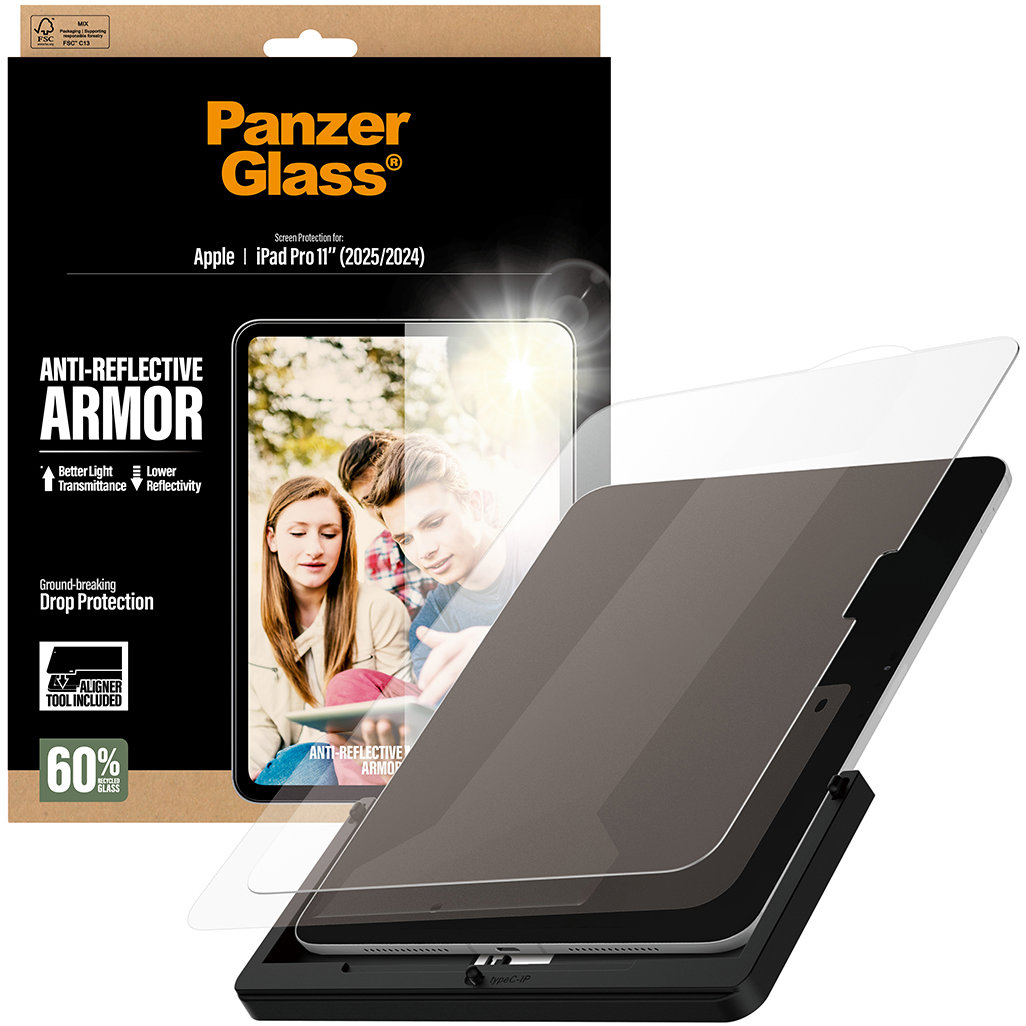 PanzerGlass Apple iPad Pro 11 antireflexný s inštalačným rámikom
