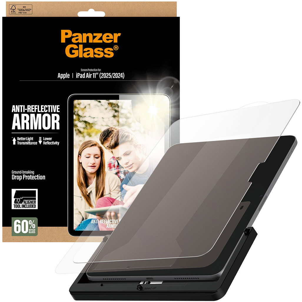 PanzerGlass Apple iPad Air 11 (2025 – 2024) antireflexný s inštalačným rámčekom