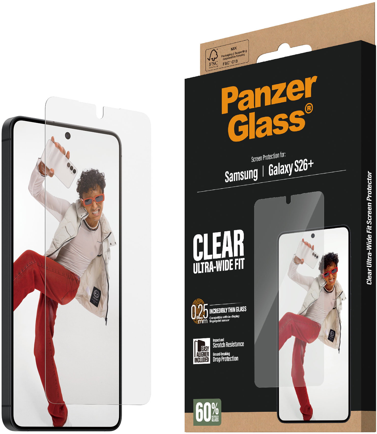 PanzerGlass Samsung Galaxy S26+ s inštalačným rámikom