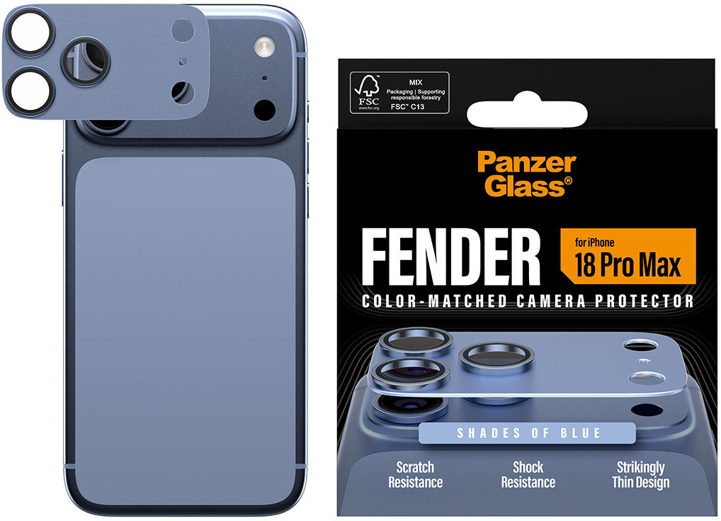 PanzerGlass FENDER Apple iPhone 18 Pro Max Shades of Blue (svetlomodrý)
