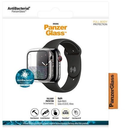 PanzerGlass Full Protection pre Apple Watch 4/5/6/SE 44 mm (číry rámček)