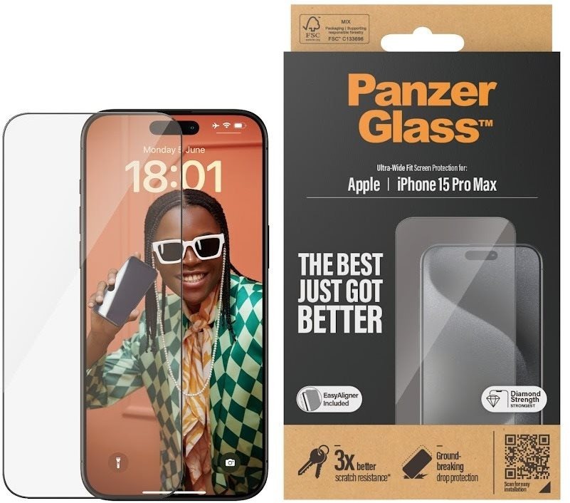 PanzerGlass Apple iPhone 15 Pro Max s inštalačným rámikom