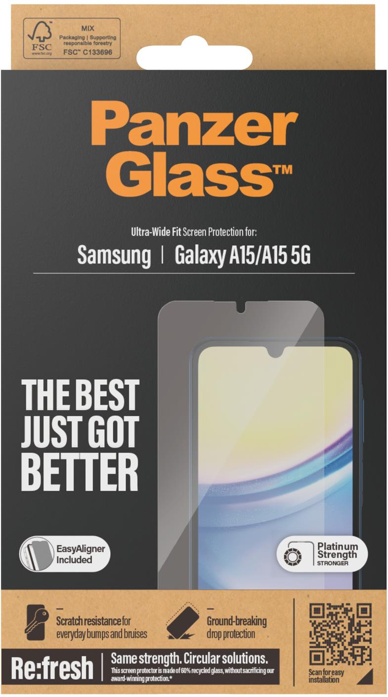 PanzerGlass Samsung Galaxy A15/A15 5G s inštalačným rámikom