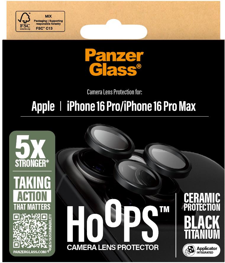 PanzerGlass HoOps Ceramic Apple iPhone 16 Pro/15 Pro/16 Pro Max/15 Pro Max čierny titán