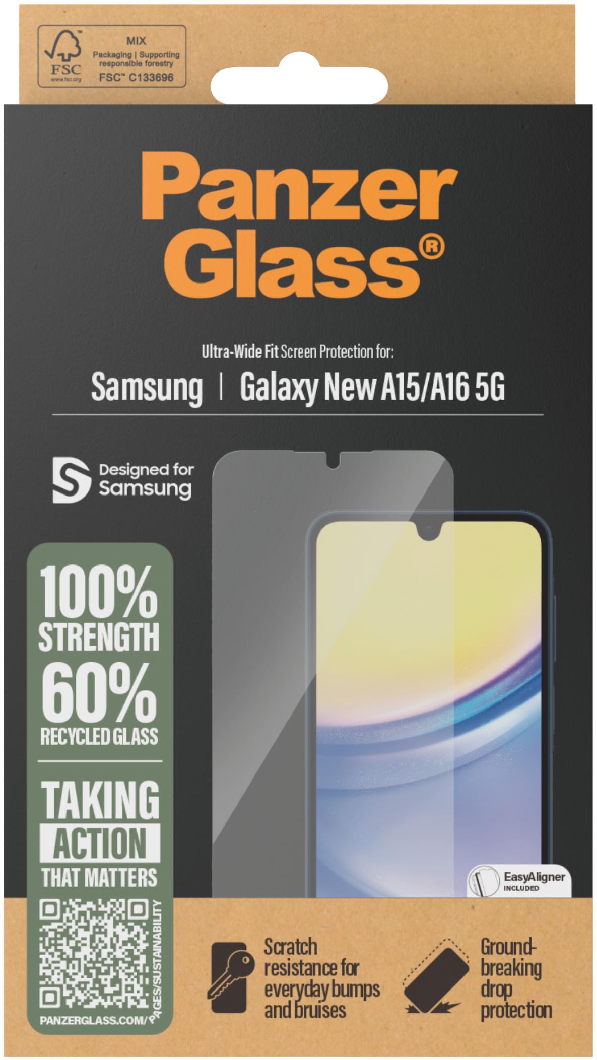 PanzerGlass Samsung Galaxy A16/A16 5G s inštalačným rámčekom