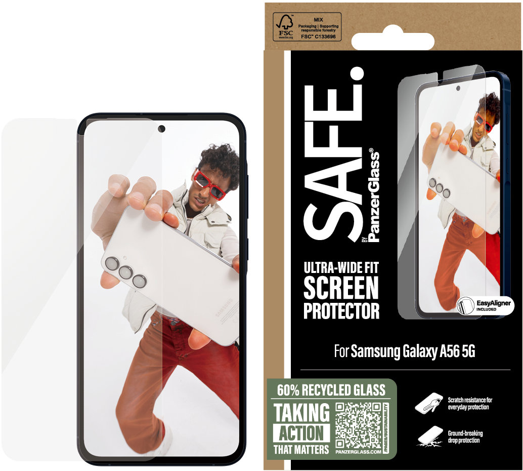 PanzerGlass SAFE Samsung Galaxy A56 5G s inštalačným rámikom