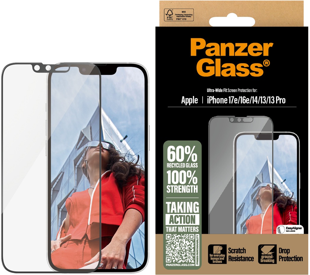 PanzerGlass Apple iPhone 17e/16e/14/13/13 Pro s inštalačným rámčekom