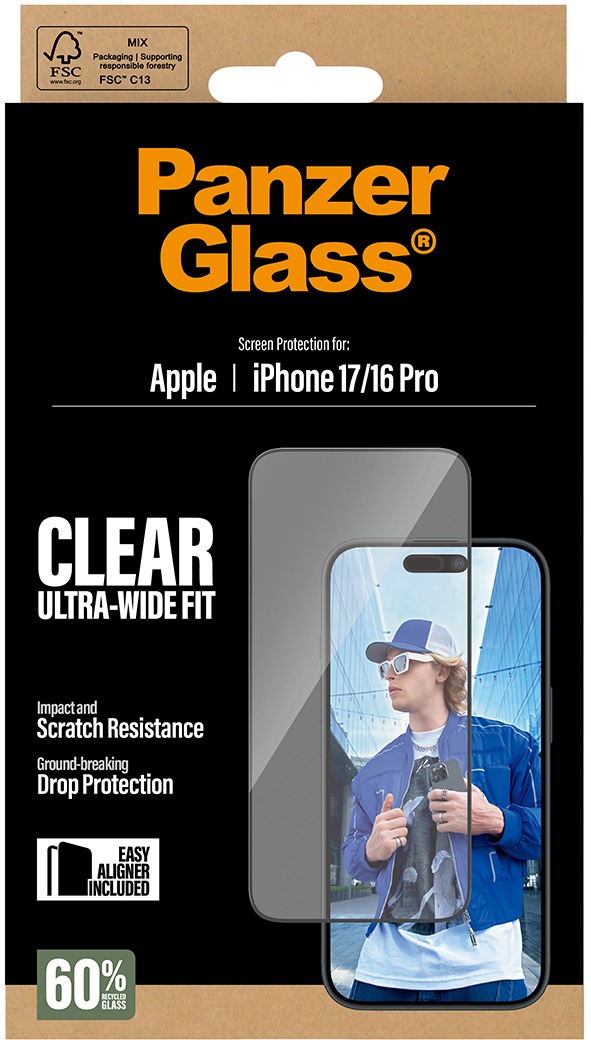 PanzerGlass Apple iPhone 17/16 Pro s inštalačným rámčekom