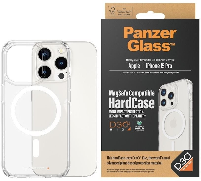 PanzerGlass HardCase MagSafe Apple iPhone 15 Pro s ochrannou vrstvou D3O