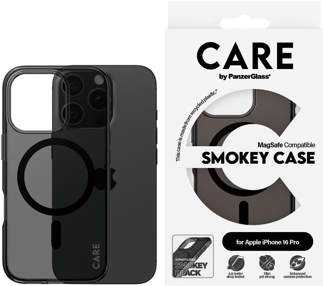 PanzerGlass CARE kryt Apple iPhone 16 Pro MagSafe Smokey dymový/čierny