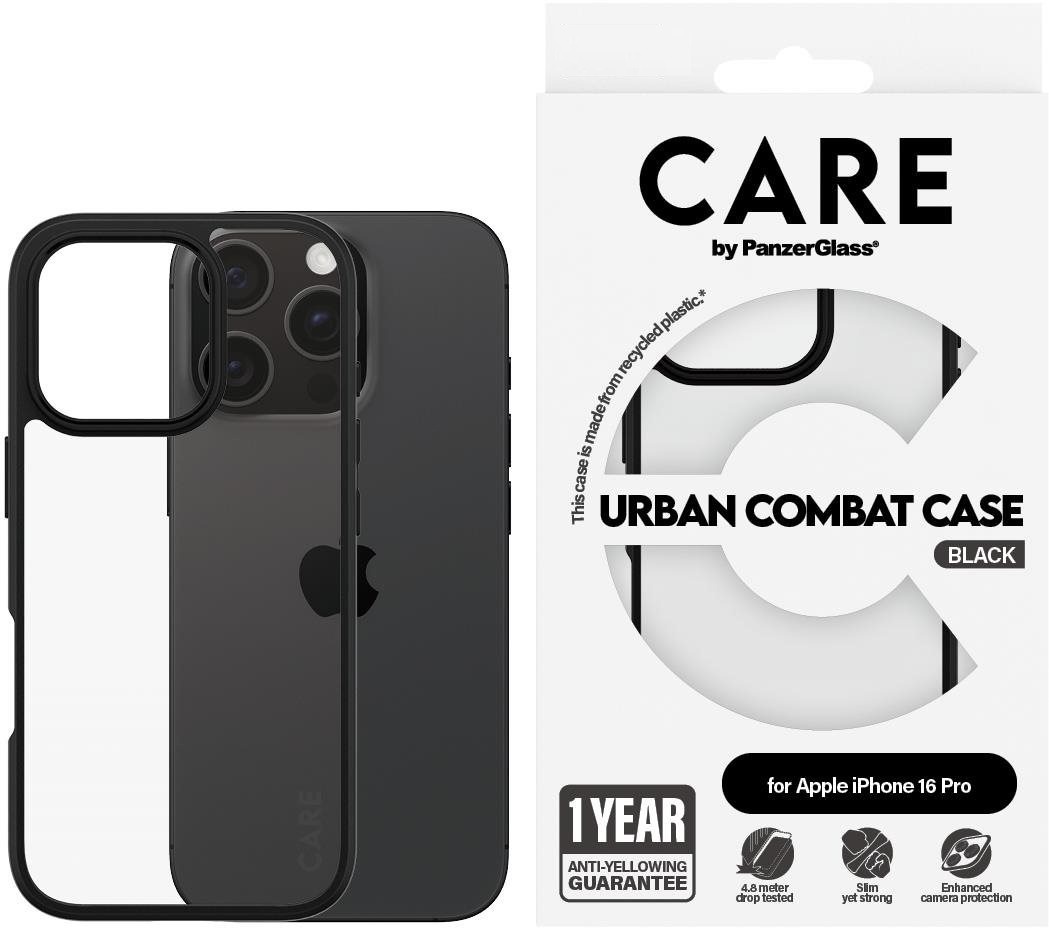 PanzerGlass CARE kryt Apple iPhone 16 Pro Urban Combat čierny