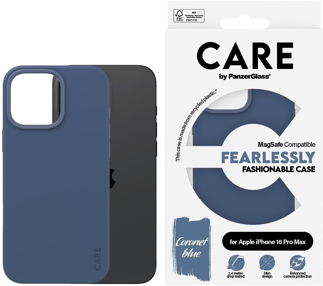 PanzerGlass CARE kryt Apple iPhone 16 Pro Max MagSafe Fearlessly modrý