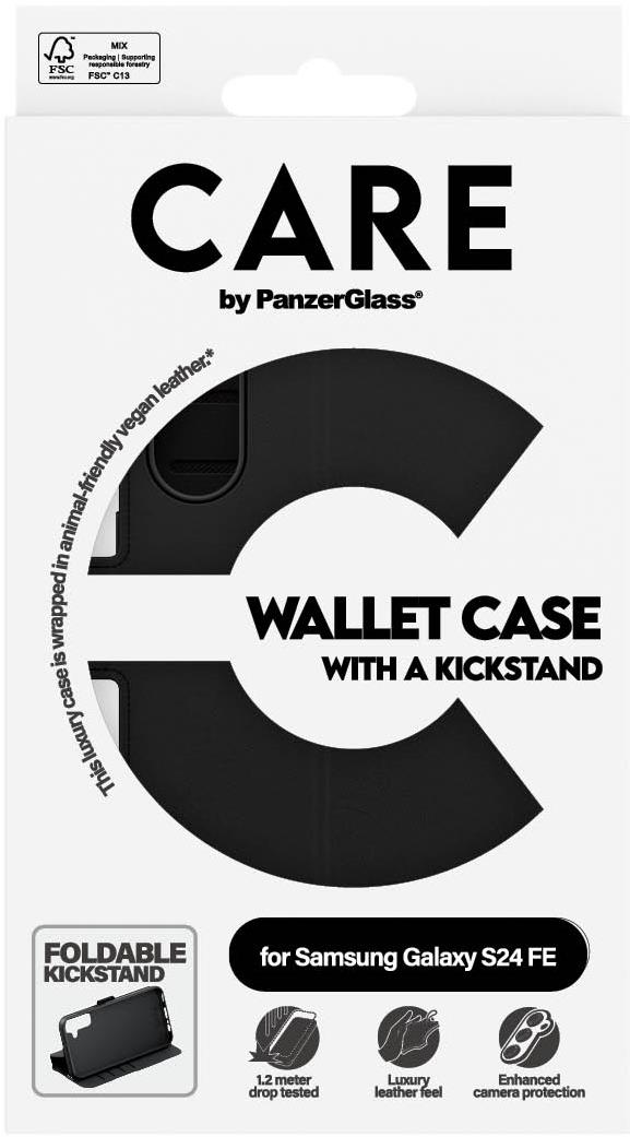 PanzerGlass CARE puzdro Samsung Galaxy S24 FE WalletCase Kickstand