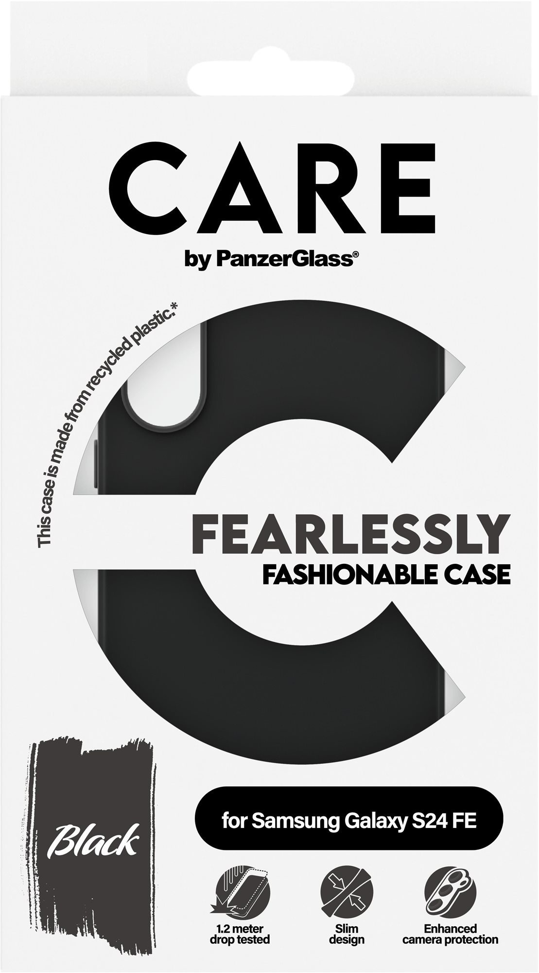 PanzerGlass CARE kryt Samsung Galaxy S24 FE Fearlessly čierny
