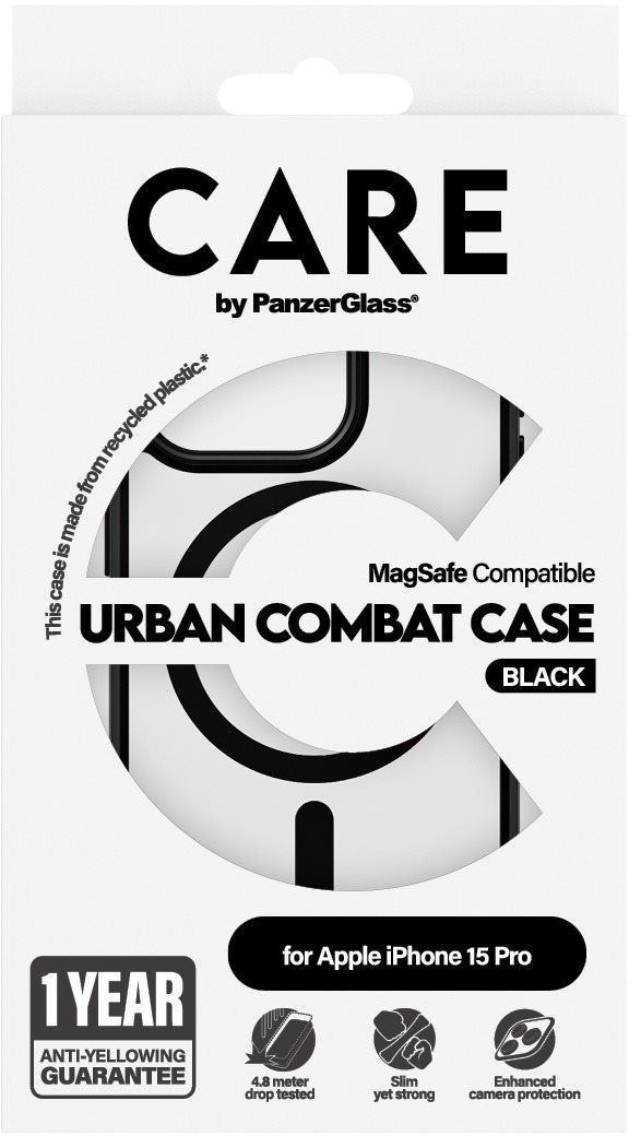 PanzerGlass CARE kryt Apple iPhone 15 Pro MagSafe Urban Combat čierny/čierny
