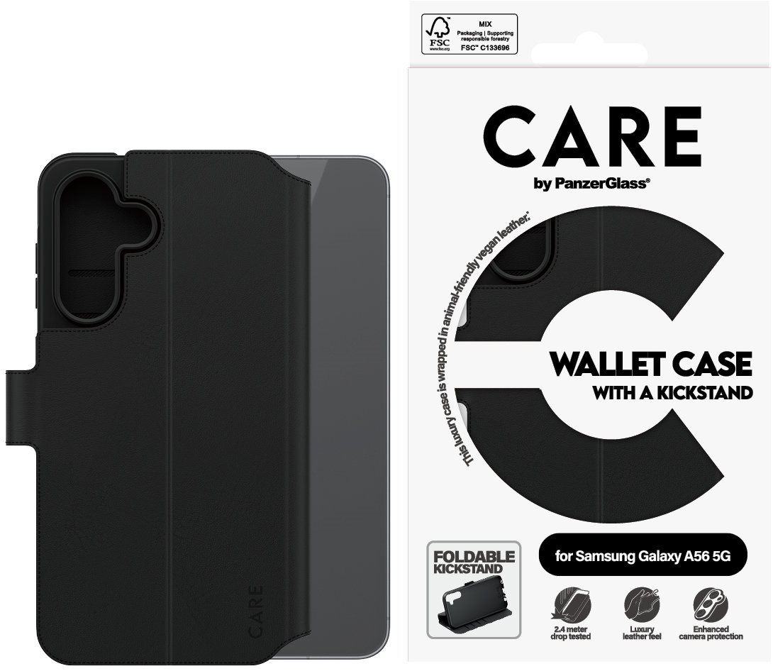 PanzerGlass CARE puzdro Samsung Galaxy A56 5G Wallet Kickstand
