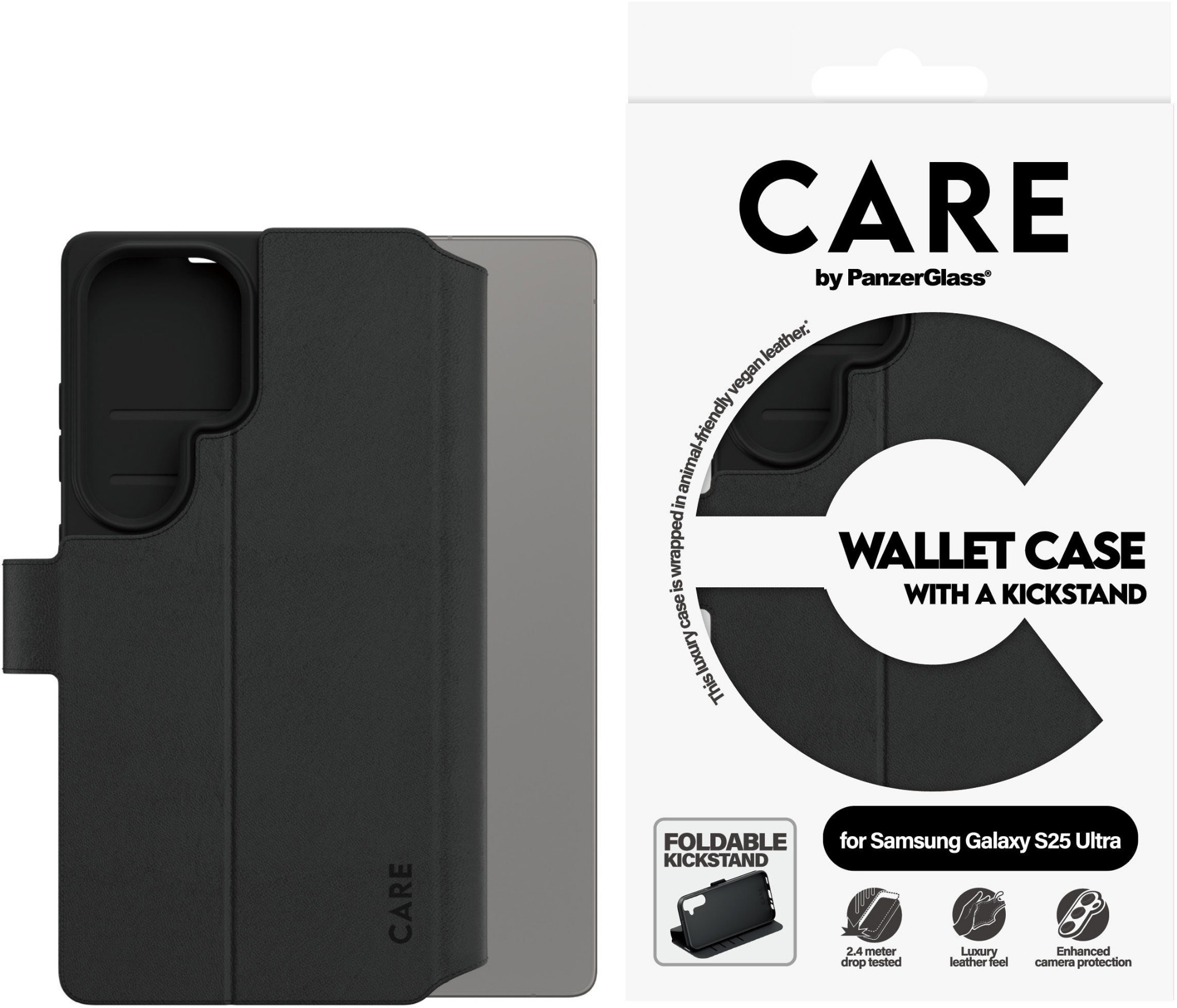 PanzerGlass CARE puzdro Samsung Galaxy S25 Ultra Wallet Kickstand